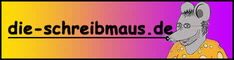 Grafik: Im Hintergrund ein Farbverlauf, im Vordergrund meine Webadresse und rechts mein Maus-Logo. Die halbe Länge wie von Banner Nr. 7 - ansonsten gleich.