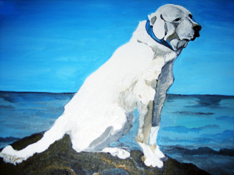 Gemalte Bilder: Viele farbenfrohe Acryl- und Ölbilder zeugen von der themenreichen Darstellungskunst meiner Freundin Brigitte.