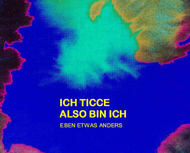 Grafik: Dunkelblau-hellblauer Hintergrund, umrahmt von violett-roten und gelblichen Flecken.