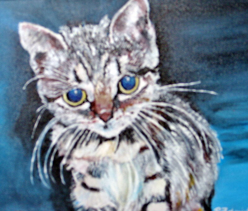 Gemalte Bilder: Viele farbenfrohe Acryl- und Ölbilder zeugen von der themenreichen Darstellungskunst meiner Freundin Brigitte.